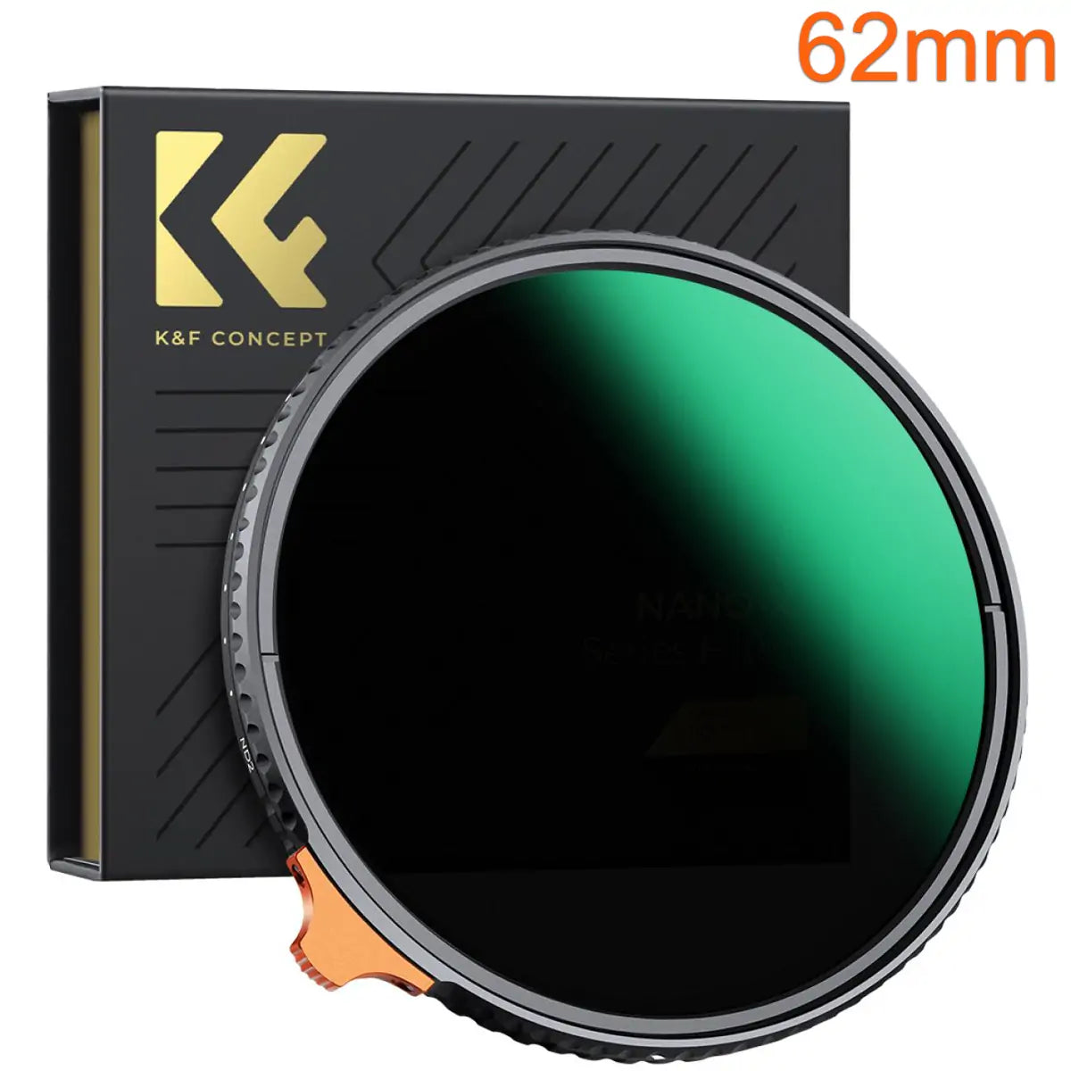 K&F CONCEPT VARIABLE ND2-400 NANO-X 62MM FILTER NANO-X SERIES