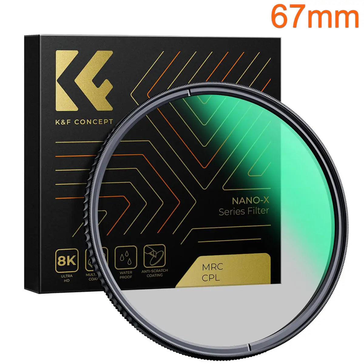 K&F CIRCULAR POLARISER FILTER (CPL) NANO-X 67MM NANO-X SERIES