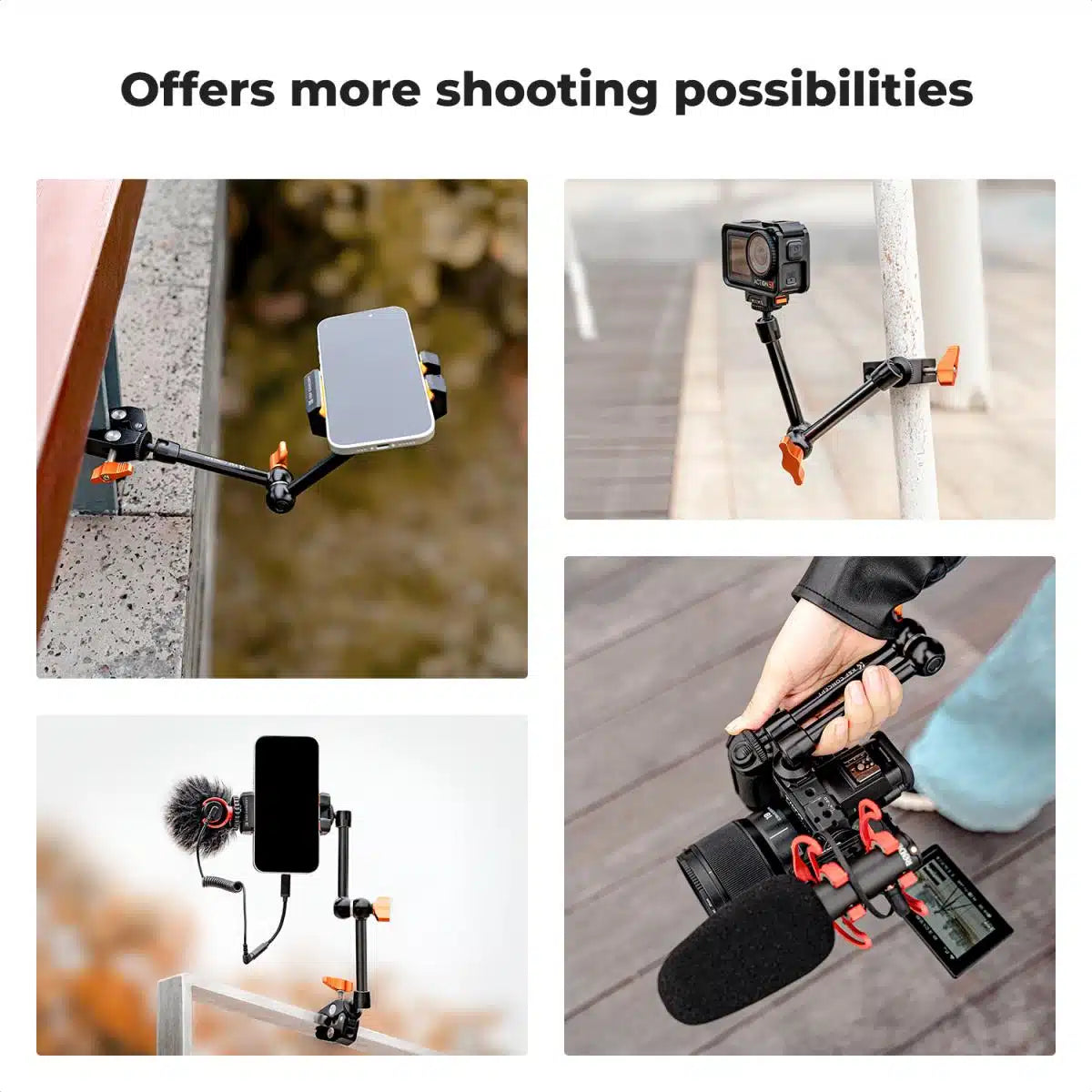 K&F MAGIC ARM 9.8 INCH WITH MINI CLAMP