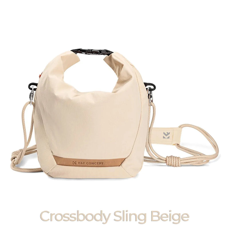 K&F URBAN WANDER U11 COMPACT 5L SLINGBAG - BEIGE