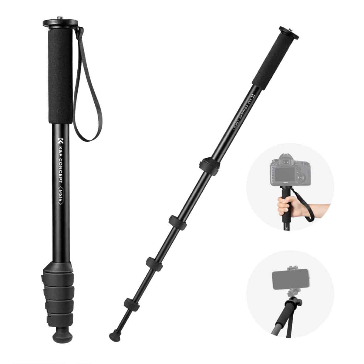 K&F CONCEPT CLASSIC MONOPOD STABILITY AND PORTABLE