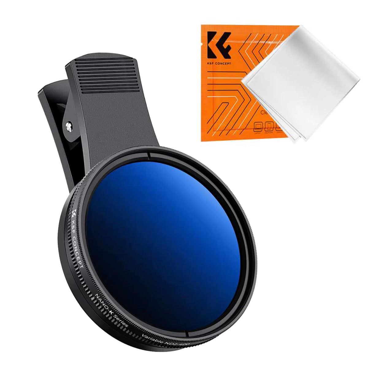 K&F CLIP-ON 52MM VARIABLE ND2-400 FILTER FOR ANY BRAND PHONE Camera tek