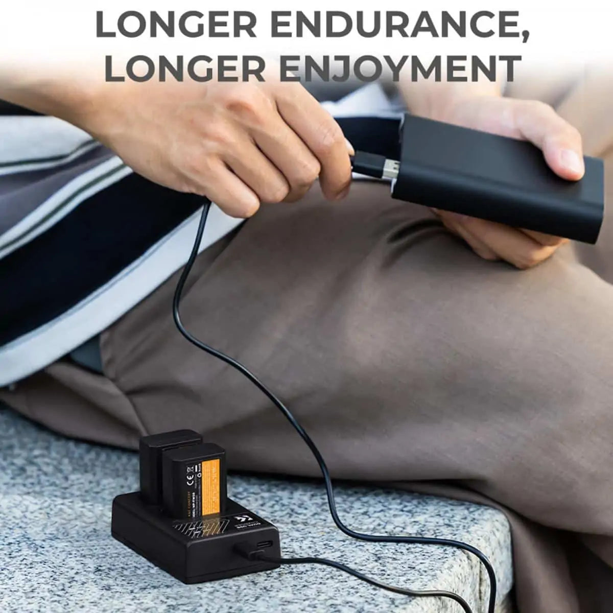 K&F CONCEPT DUAL CHARGER FOR SONY FW-50  BATTERY