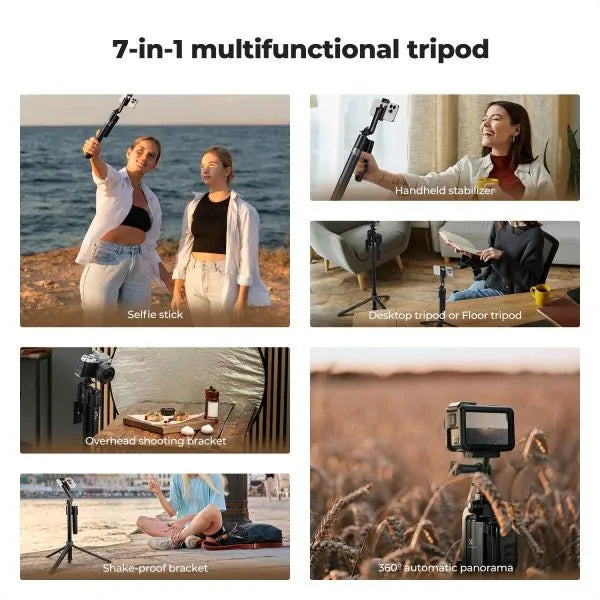 K&F FACE TRACKING SELFIE STICK WITH LEDS Camera tek