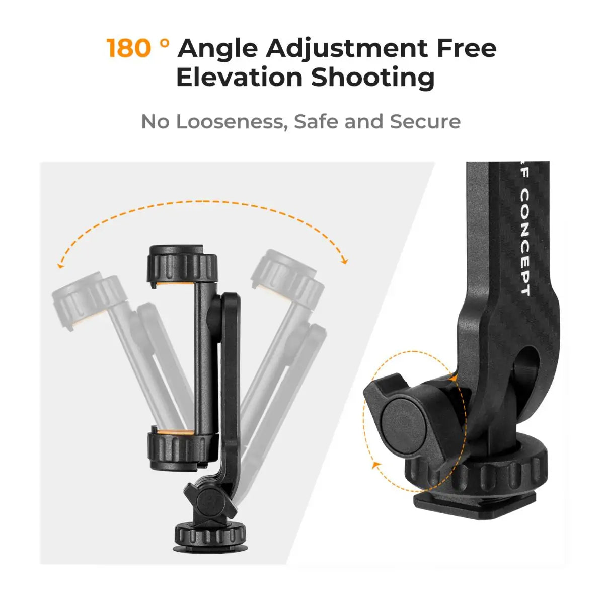 K&F PHONE CLAMP WITH COLD SHOE FOR PHONE ON CAMERA MOUNTING KIT Camera tek