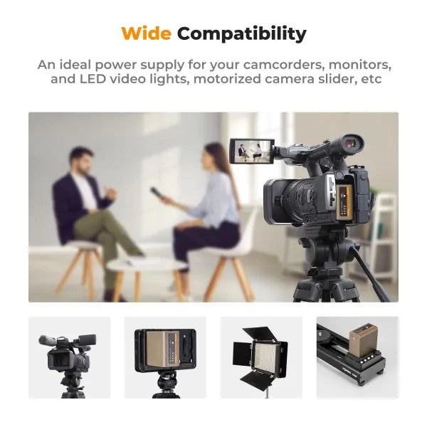 K&F NP-F970 BATTERY FOR SONY WITH USB-C CHARGING PORT