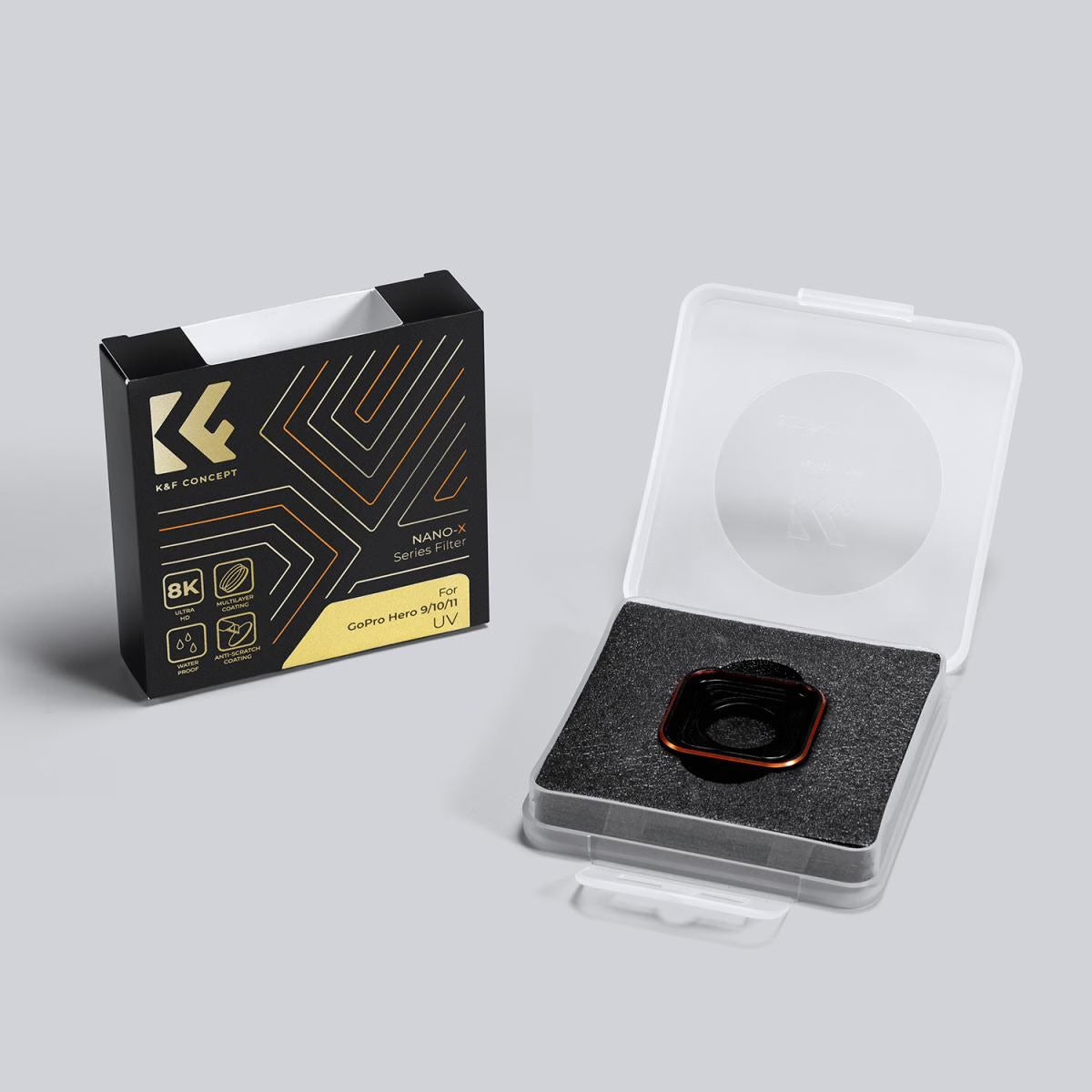 K&F UV FILTER FOR GOPRO HERO9,10,11,12,13 NANO X-SERIES Camera tek