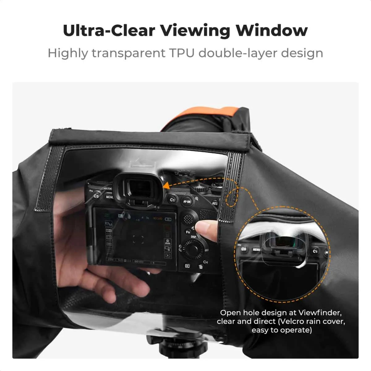 K&F WATERPROOF CAMERA RAIN COVER FOR DSLR & MIRRORLESS