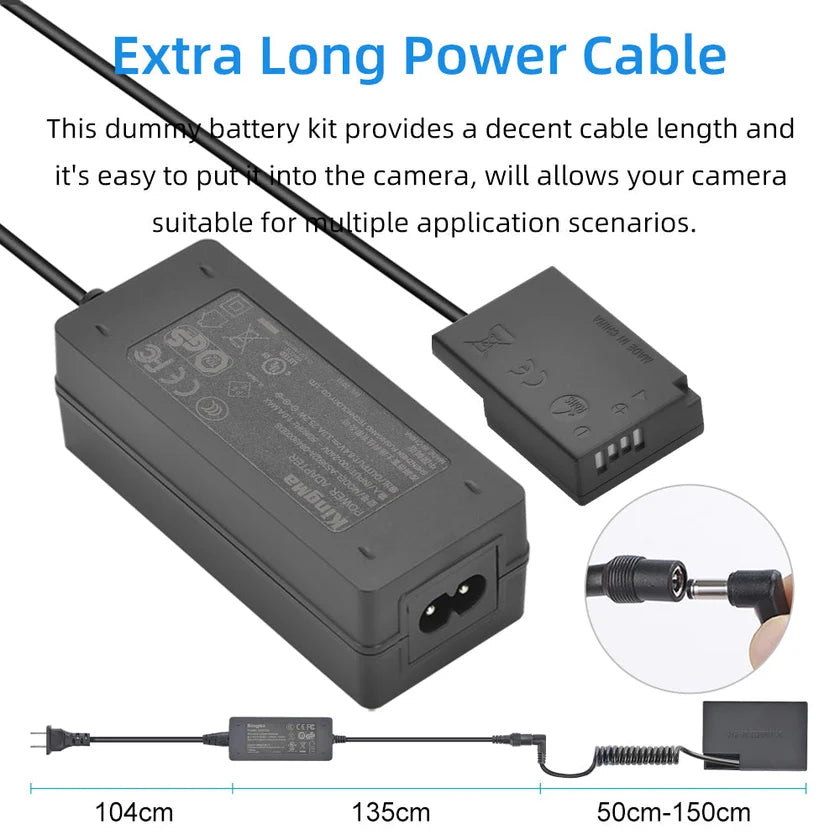 KINGMA DR-LPE17-M CANON LP-E17 DUMMY BATTERY WITH AC POWER SUPPLY
