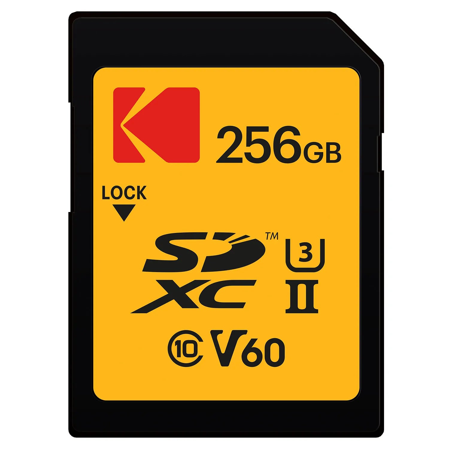 KODAK SDXC 256GB UHS-II U3 V60 MEMORY CARD ULTRA PRO PERFORMANCE FOR 4K OR 8K CAPTURE