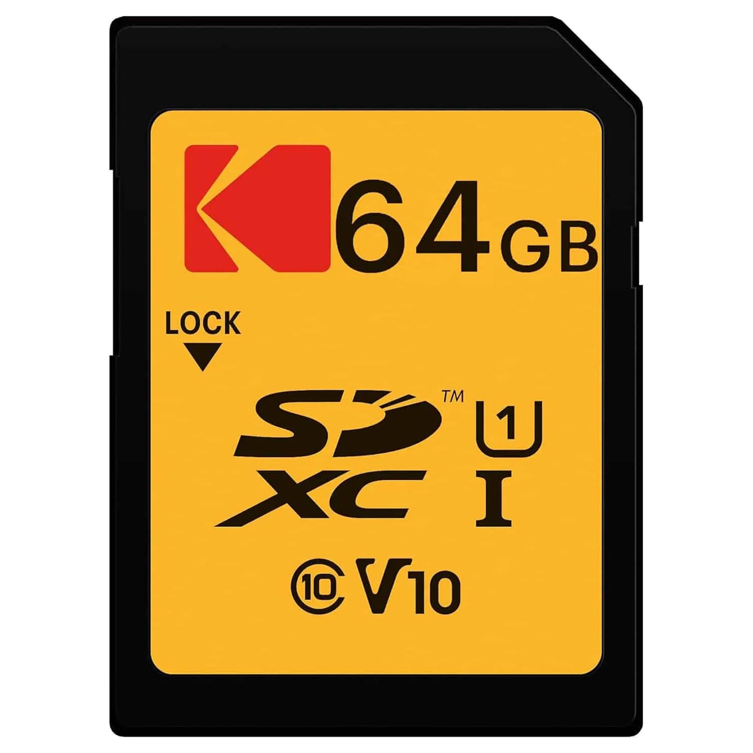 KODAK SDXC UHS-I U1 V10 64GB MEMORY CARD