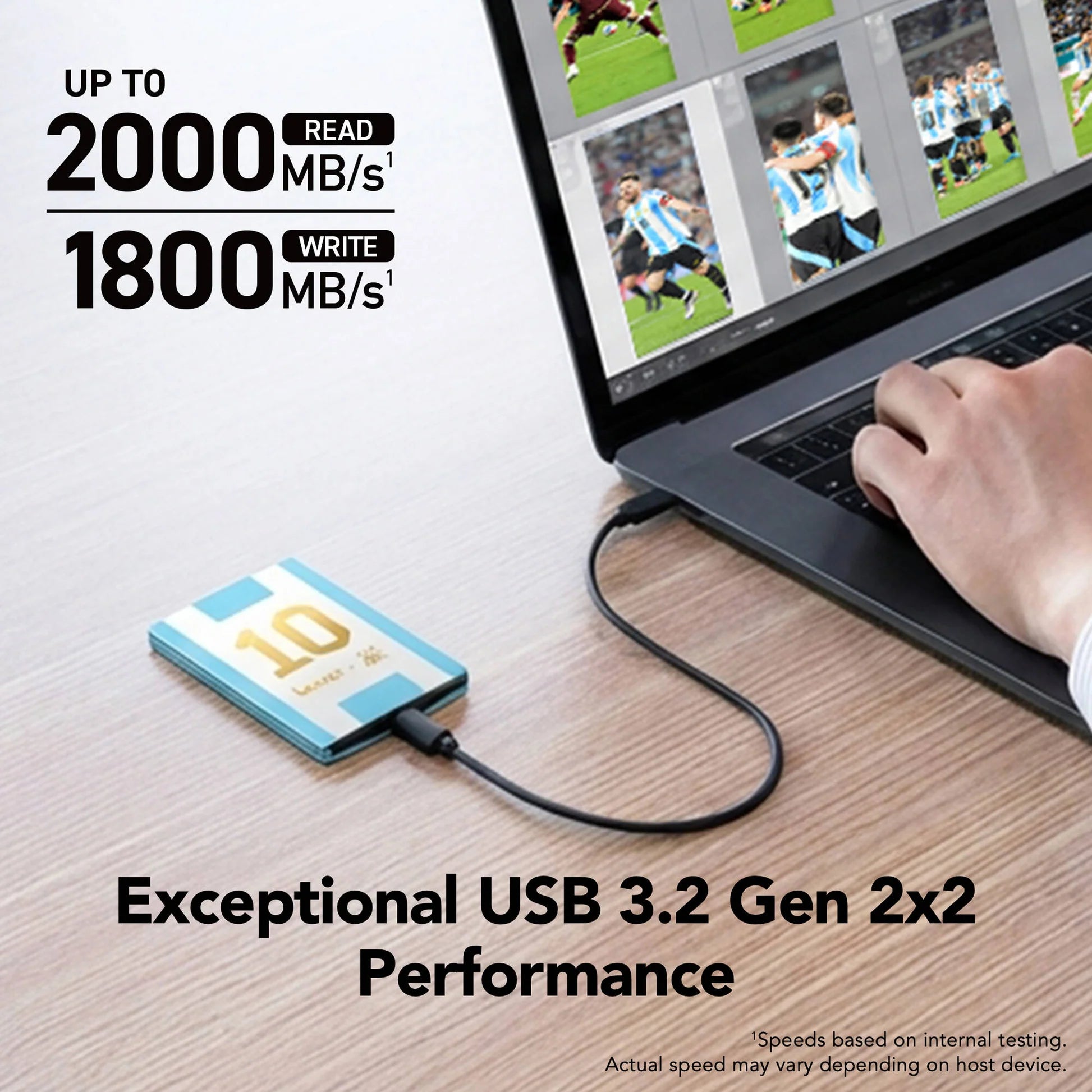 LEXAR 1TB SL500 USB 3.2 GEN 2X2 PORTABLE SSD Camera tek