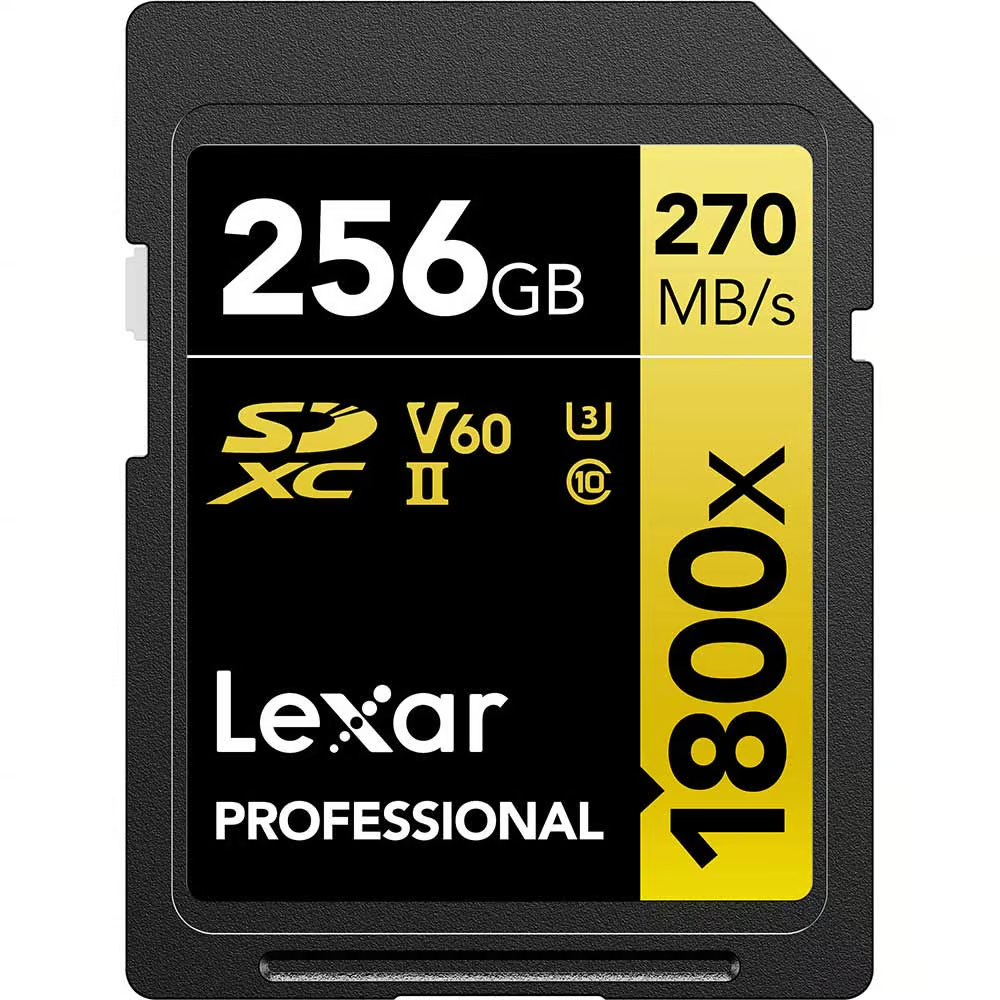 LEXAR SDXC UHS-II PRO 256GB 270MB/S MEMORY CARD Camera tek