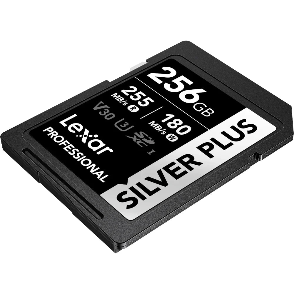 LEXAR PRO SDXC UHS-I 256GB MEMORY CARD SILVER PLUS SERIES Camera tek