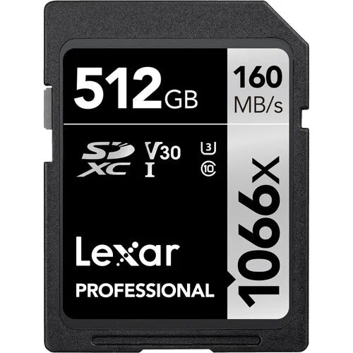 LEXAR SDXC UHS-I PRO 512GB 160MB/S MEMORY CARD