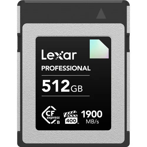 LEXAR CFEXPRESS TYPE B 512GB 1900MB/S MEMORY CARD DIAMOND SERIES