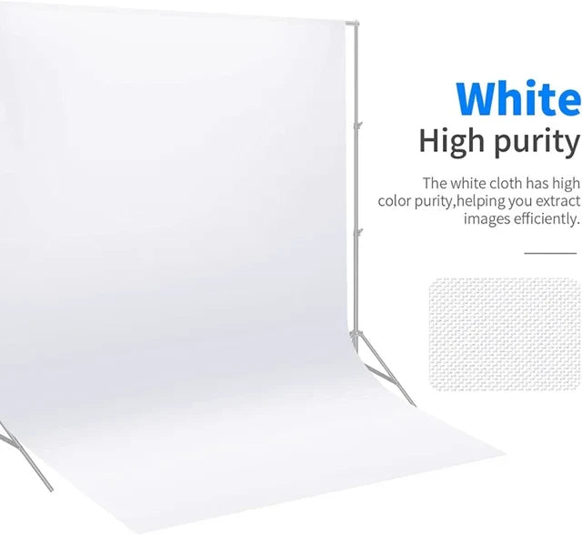 Neewer 3x3.6m White Polyester Fabric Backdrop Camera tek
