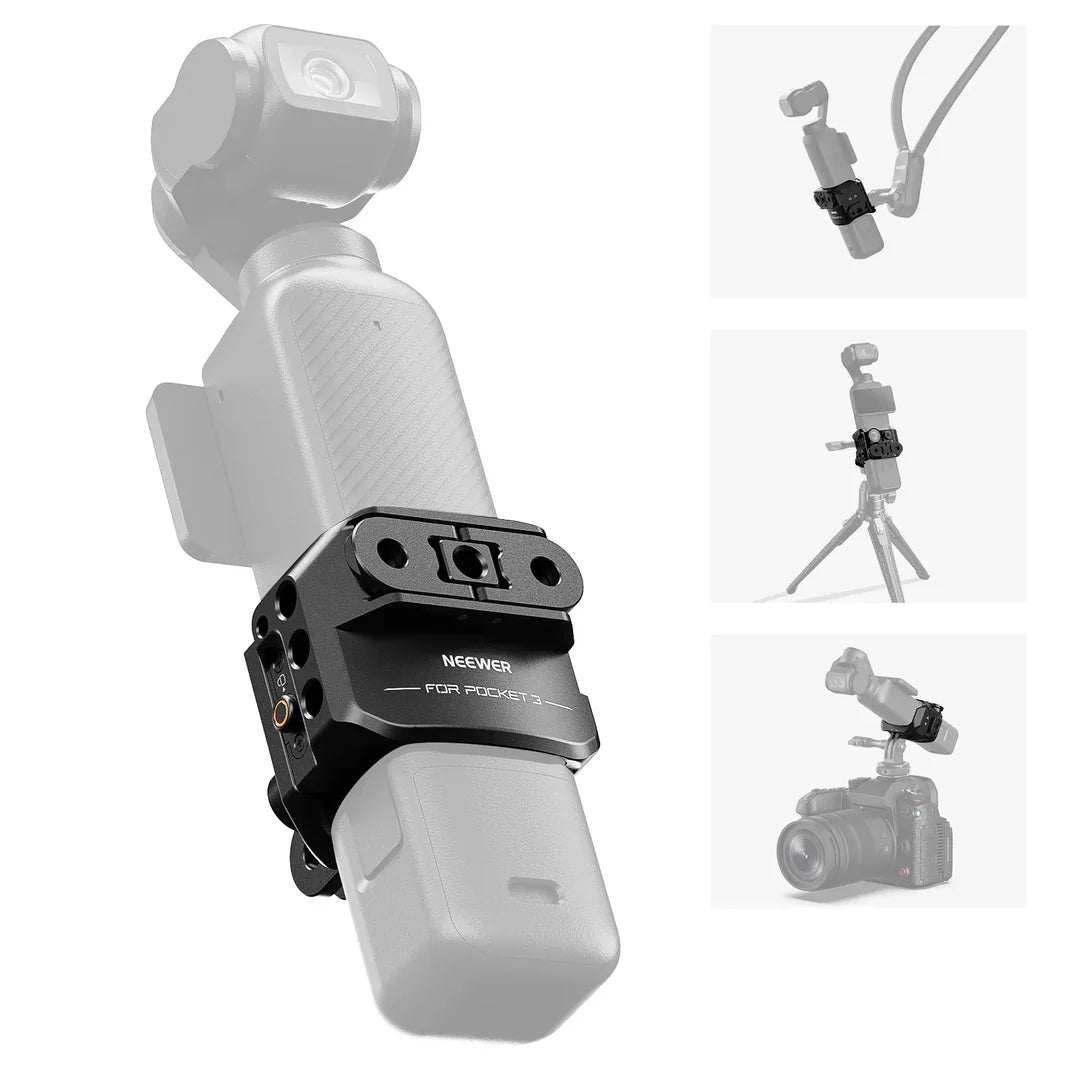 NEEWER AC009 PRO METAL CAGE FOR DJI OSMO POCKET 3 & BRACKET Camera tek