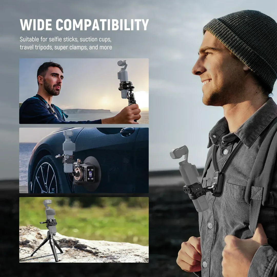 NEEWER AC009 PRO METAL CAGE FOR DJI OSMO POCKET 3 & BRACKET Camera tek