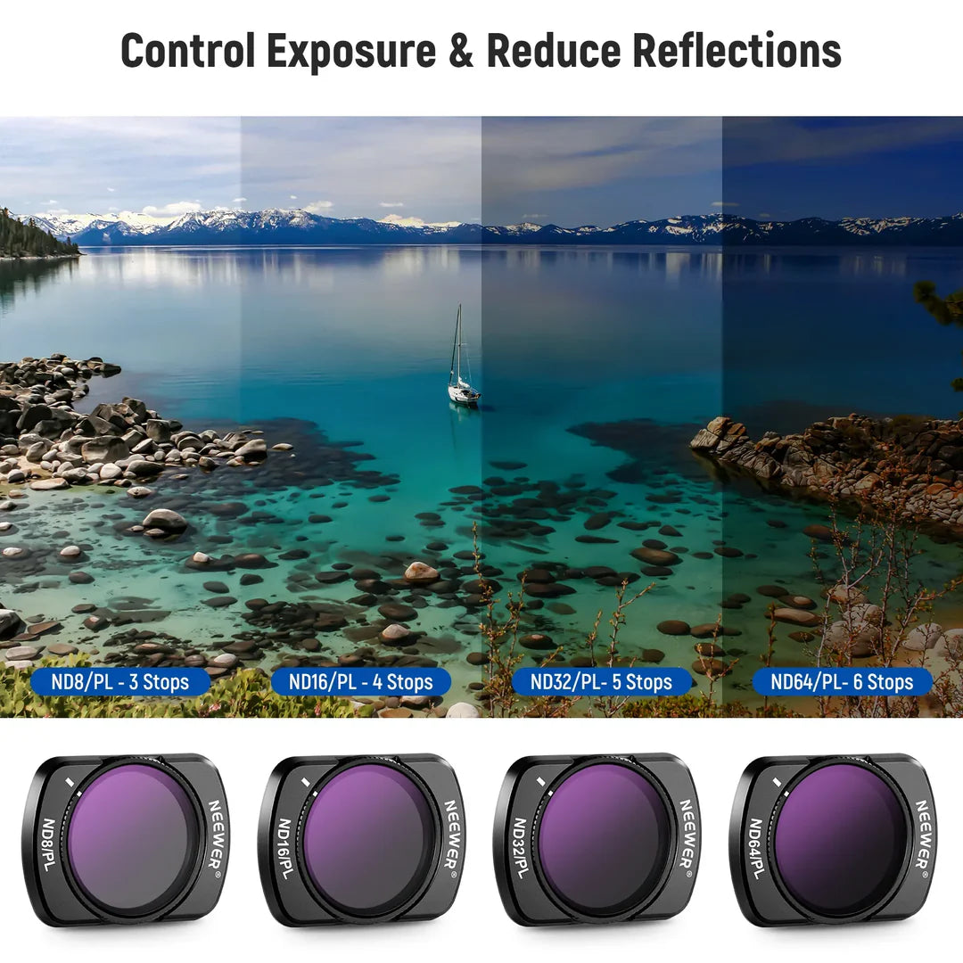 NEEWER FL-P10 14-PACK MAGNETIC ND & CPL & EFFECT FILTER SET FOR DJI OSMO POCKET 3