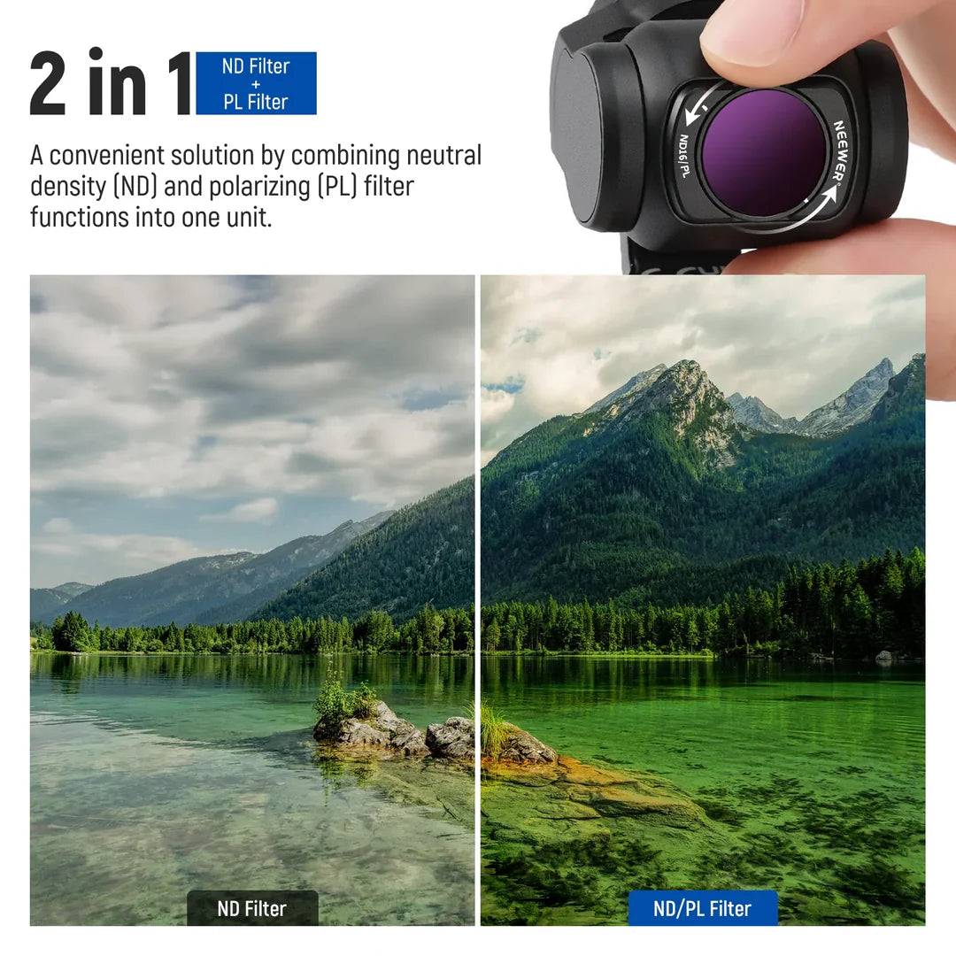NEEWER FL-P10 14-PACK MAGNETIC ND & CPL & EFFECT FILTER SET FOR DJI OSMO POCKET 3