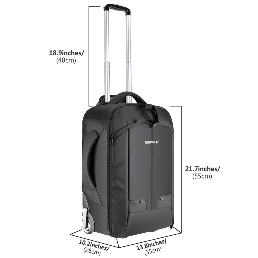 NEEWER NW3300 2-IN-1 TROLLEY CAMERA BACKPACK WITH WHEELS