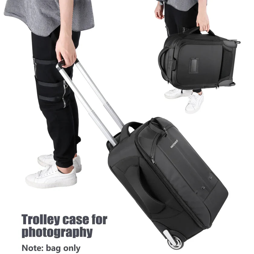 NEEWER NW3300 2-IN-1 TROLLEY CAMERA BACKPACK WITH WHEELS