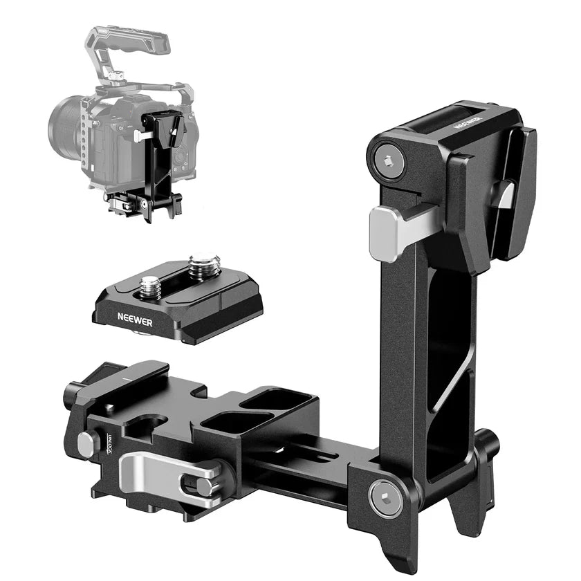 NEEWER PS013 FOLDABLE CAMERA RIG WITH V-MOUNT BATTERY PLATE AND ARCA-TYPE Q-R BASEPLATE