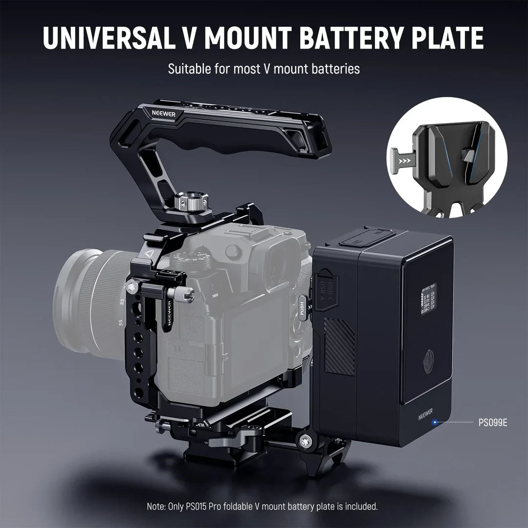 NEEWER PS015 PRO LIGHTWEIGHT L-SHAPED V LOCK BATTERY PLATE WITH ARCA BASEPLATE
