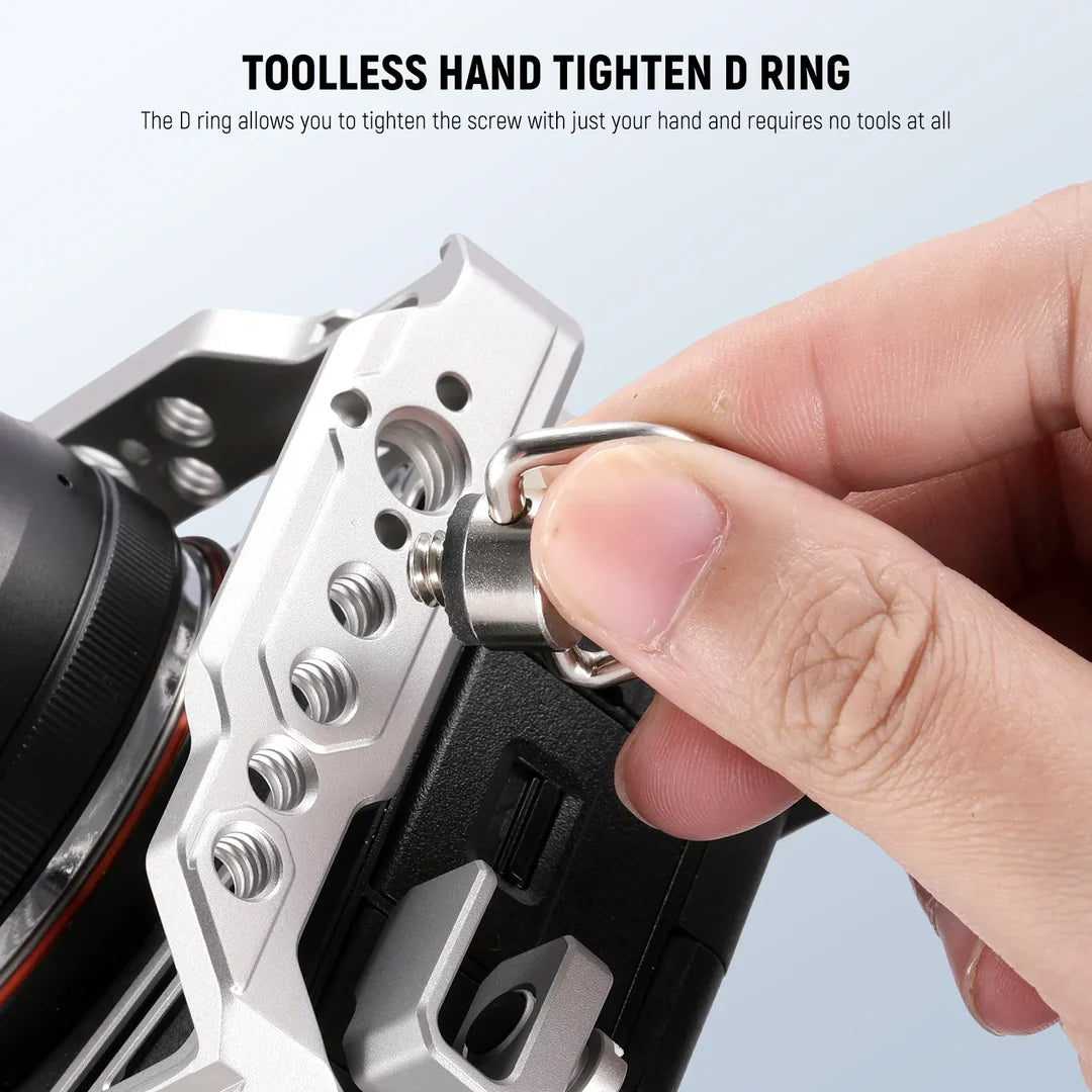 NEEWER UA076 STAINLESS STEEL 1/4' D RING SCREW SET 4 PACK