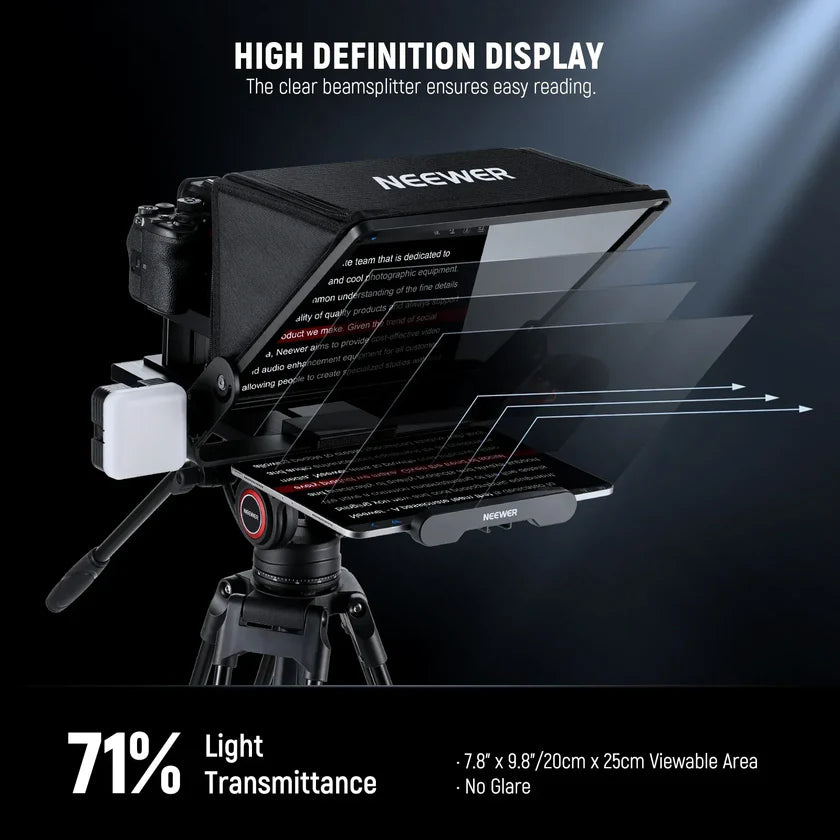 Neewer X14 III Teleprompter 14"/36cm with 501PL Quick Release and Remote Control