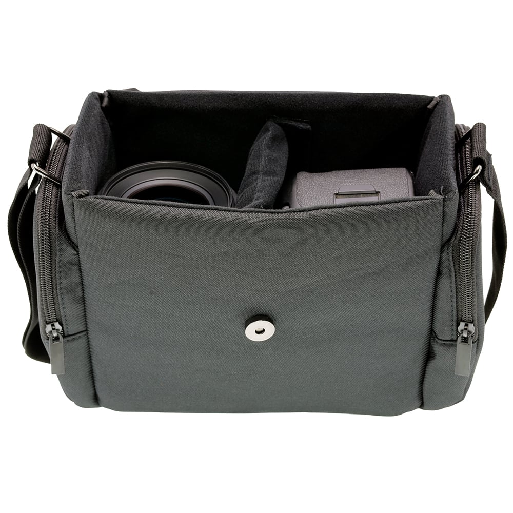 NIKON SHOULDER BAG BLACK CANVAS