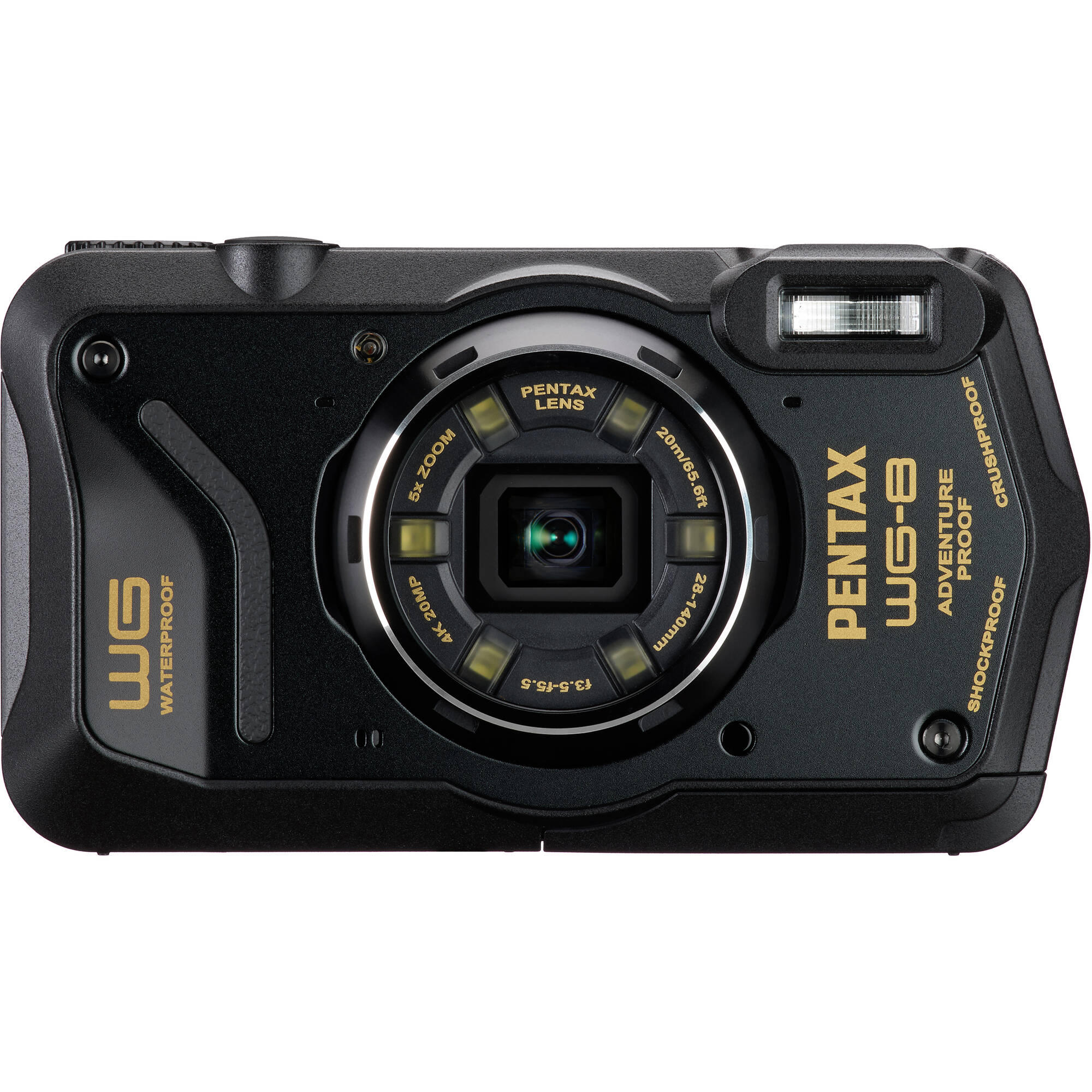 Pentax WG-8 Black Digital Camera: Durable for Every Explorer