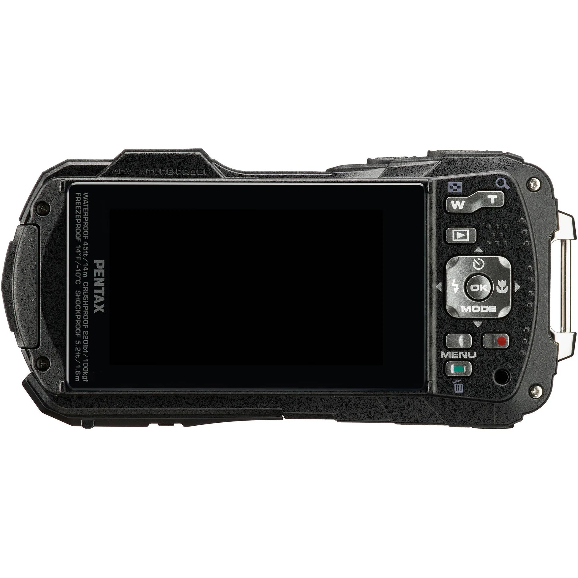 Pentax WG-90 Digital Camera (Black) Camera tek