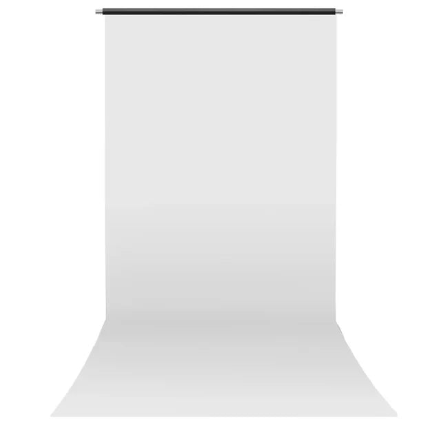 PVC 1.37MX3M WHITE VINYL BACKDROP + 40MM CROSSBAR
