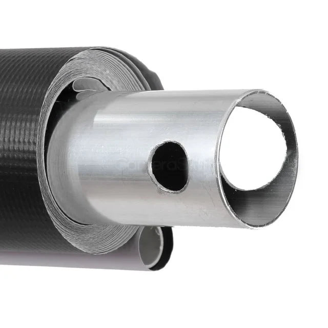 PVC 2.6X5M WHITE VINYL BACKDROP WITH 50MM ALUMINIUM CROSSBAR