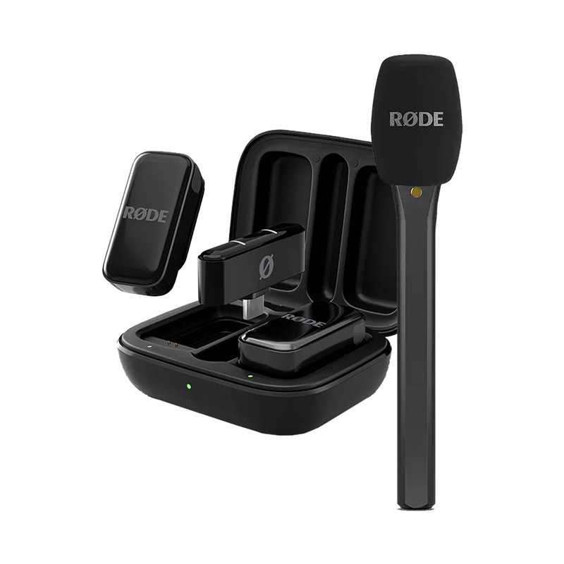 RODE WIRELESS MICRO 2-PERSON ULTRA COMPACT WIRELESS MICROPHONE WITH USB-C + FREE RODE INTERVIEW MICRO HANDHELD MIC