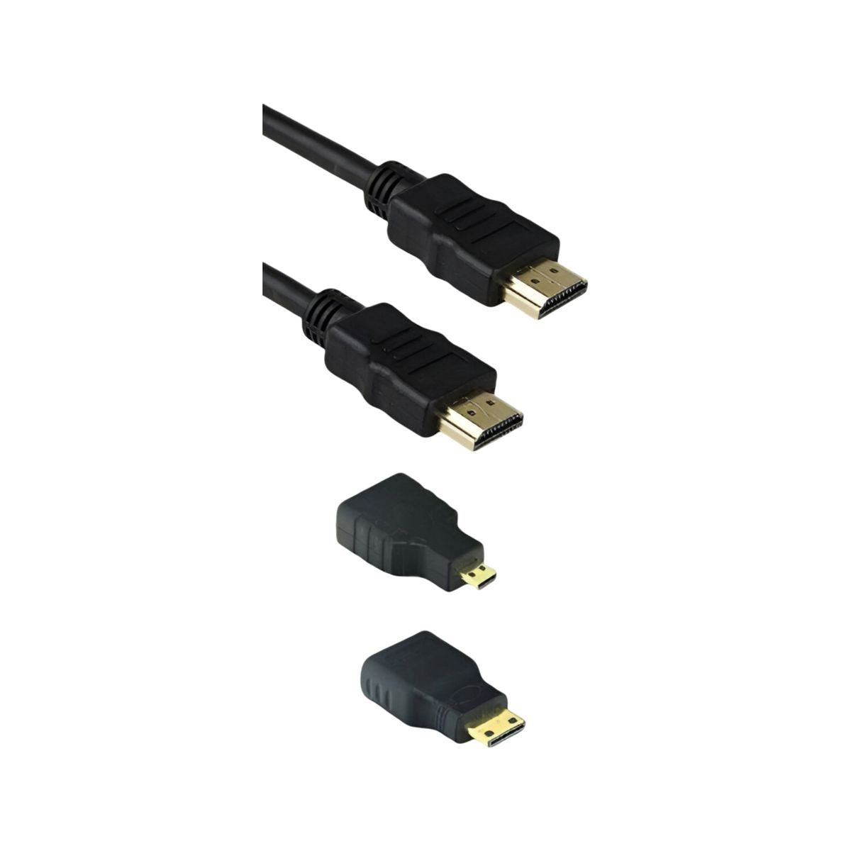 HDMI 3 IN 1 HDMI TO HDMI/MINI/MICRO CABLE 1.5M 4K ULTRA HDMI ADAPTER CABLE