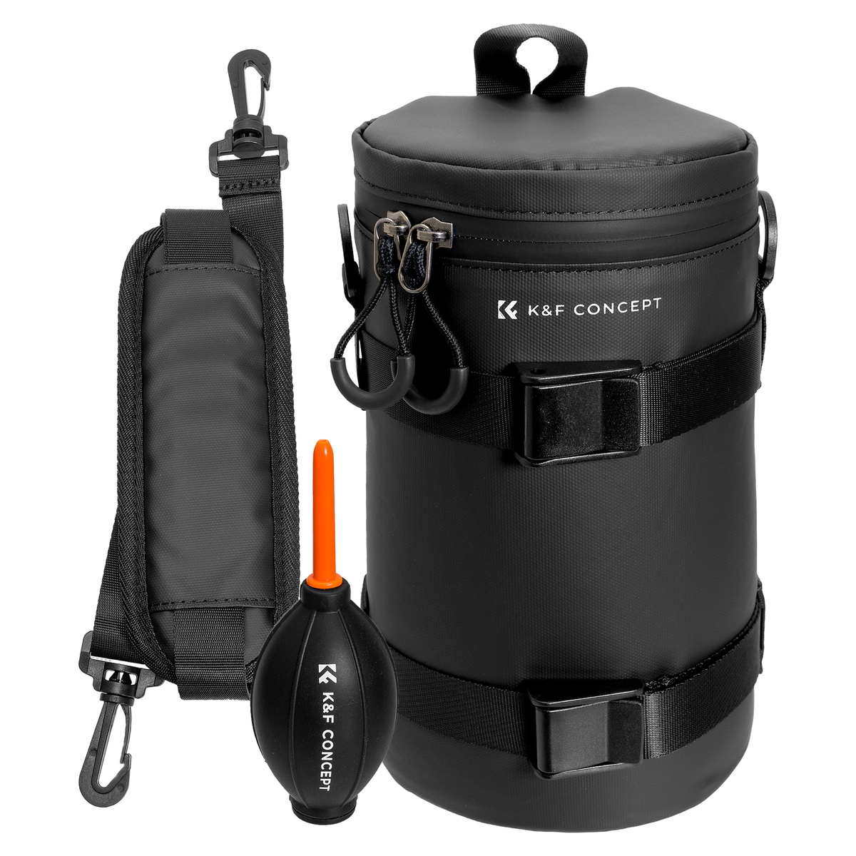K&F CAMERA LENS POUCH (X-LRG) WEATHERPROOF WITH BLOWER BULB