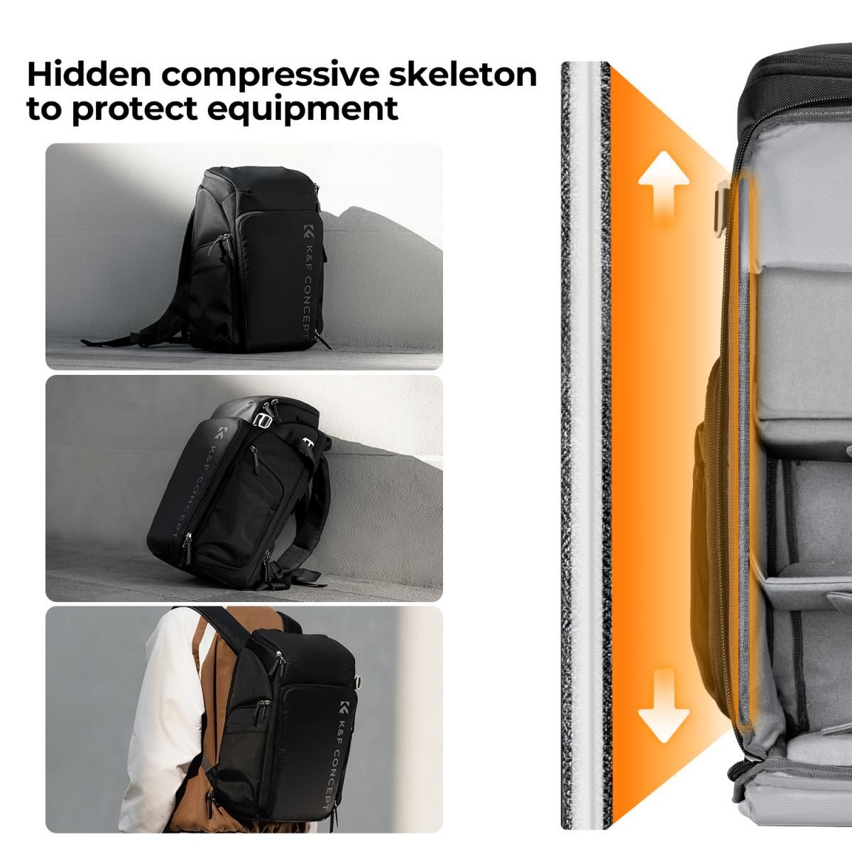 K&F ALPHA-AIR-SHOOTER PREMIUM DESIGN BACKPACK-BLK Camera tek