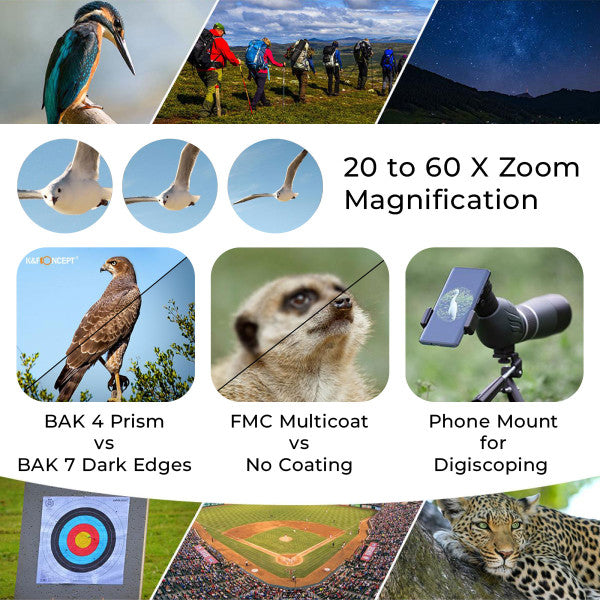 K&F CONCEPT SPOTTING SCOPE 20-60X60 KF33.033
