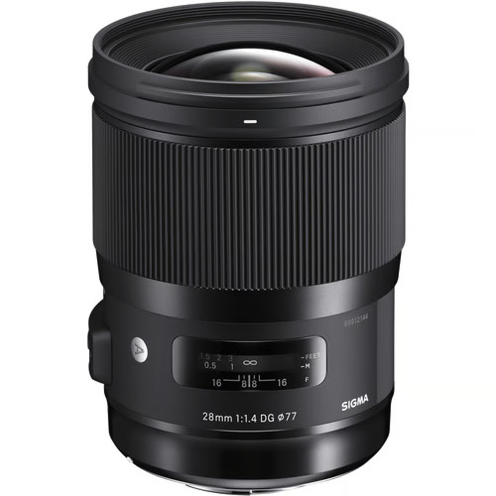 Sigma 28mm f/1.4 DG EF Canon Rental - From R350 P/DAY