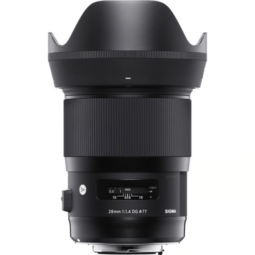 Sigma 28mm f/1.4 DG EF Canon Rental - From R350 P/DAY