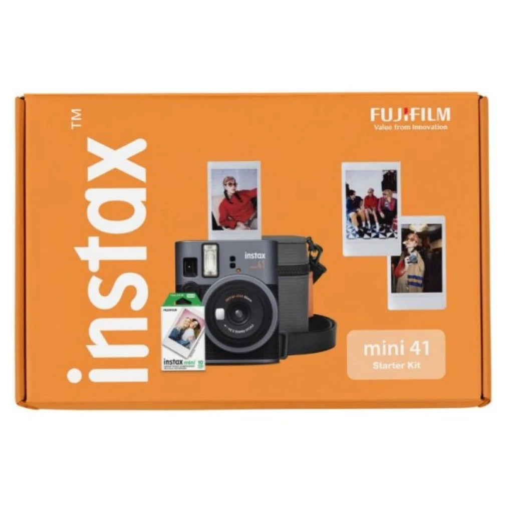 FUJIFILM INSTAX MINI 41 CAMERA KIT -  BLACK/GREY