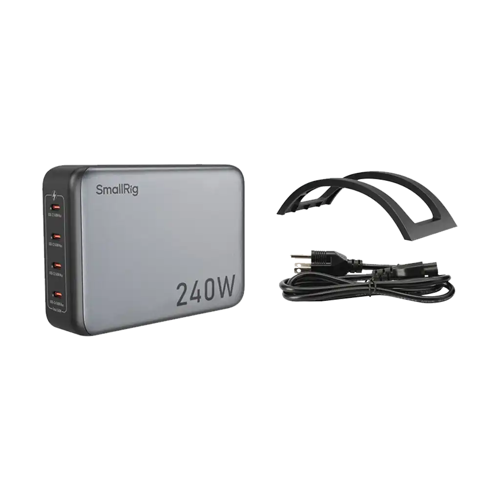 SMALLRIG 240W 4-PORT PD POWER ADAPTER (EU STANDARD)