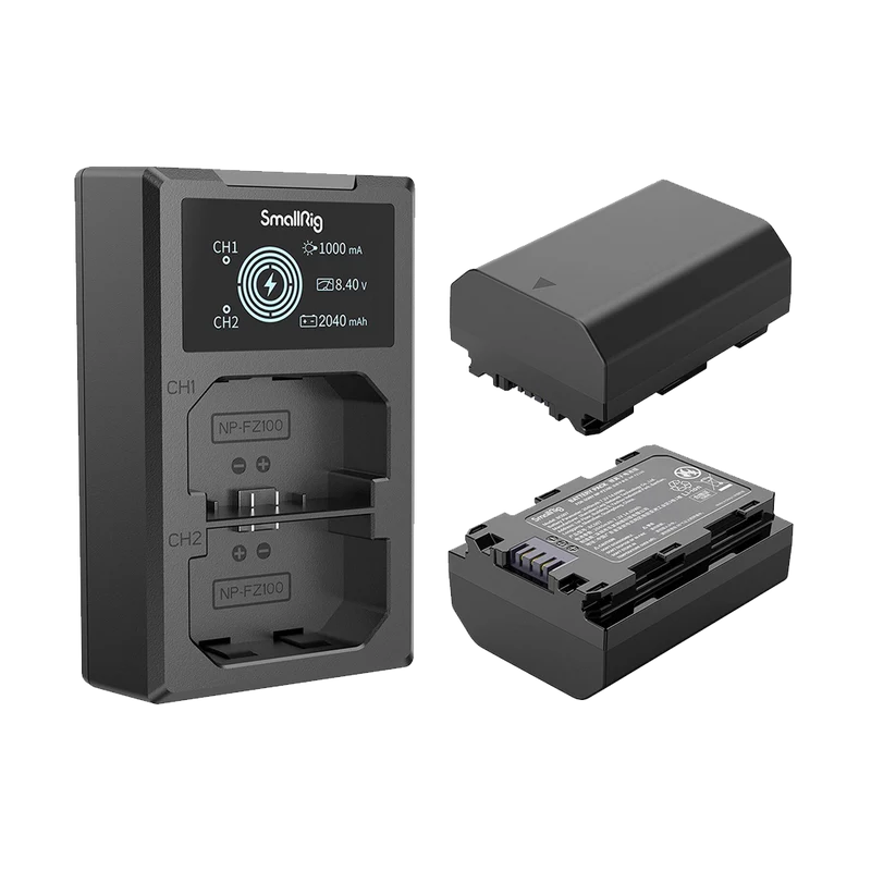 SMALLRIG NP-FZ100 2-BATTERY KIT WITH DUAL CHARGER