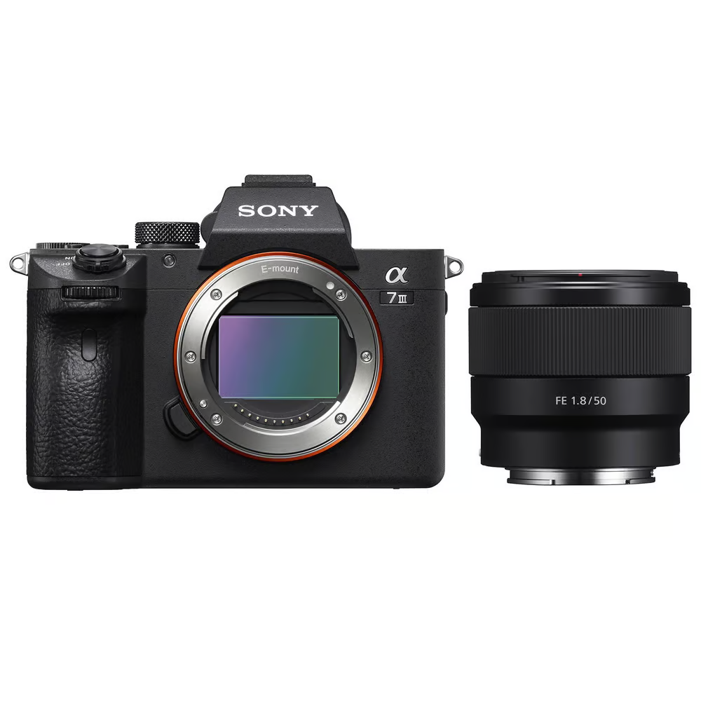 Sony Alpha a7 III Mirrorless Digital Camera + 50mm f/1.8 Lens