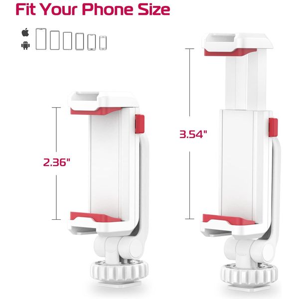 ULANZI ST-06S PHONE TRIPOD MOUNT (WHITE)