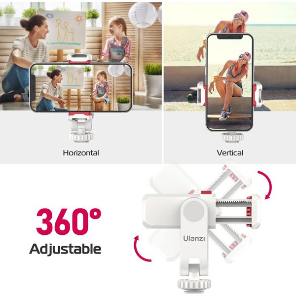ULANZI ST-06S PHONE TRIPOD MOUNT (WHITE)