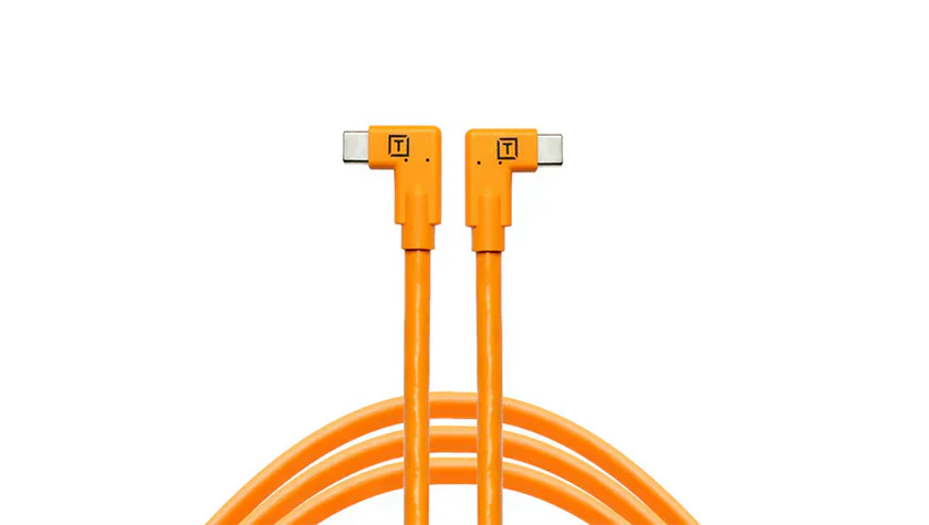 TETHERTOOLS CUC15RT2RT-ORG TETHERPRO USB-C TO USB-C RIGHT ANGLE 4.6M